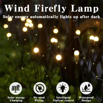 צבעוני LED שמש גחליליות אור DIY הסביבה מנורה דקורטיבית בגינה