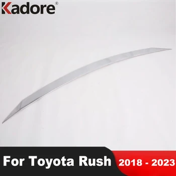 מכסה המנוע מכסה המנוע לקצץ טויוטה ראש 2018-2020 2021 2022 2023 Chrome מכונית מירוץ גריל גריל דפוס רצועת אביזרים