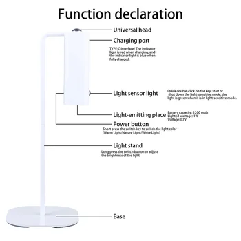 לילה אור שינה לגעת קריאה LED מנורת שולחן Dimmable מנורות שולחן