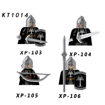 הצבא MOC ימי הביניים בניין חייל אביר השולחן העגול להבין את הנשק חרב מגן קשת אביזרים צעצועים ילד מתנות