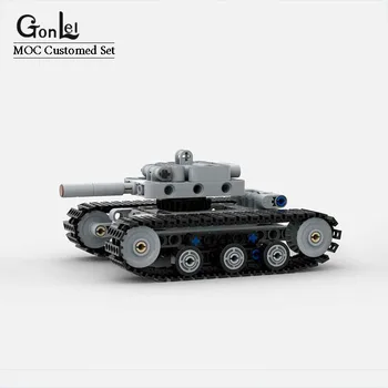 חדש 187Pcs חלקים טכניים קומפקטי טנק משוריין גרסת מיני אבני הבניין מכוניות מודל MOC צבאי לבנים Assemable צעצועים מתנות