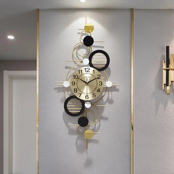 שעון קיר בעיצוב מודרני עיצוב הבית 3D שעון קיר מדבקות קיר הסלון קישוט יצירתי קיר שעון דיגיטלי שלי מלודי