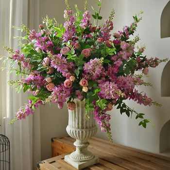 סימולציה דרור פרח משי יקינתון החתונה סידור פרחים הסלון בבית קישוט חלון תצוגה צילום אביזרים
