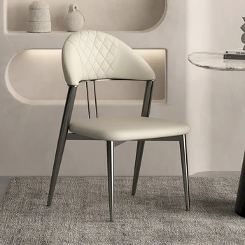 לבן סלון משחקים כסאות אוכל נורדי מעצב מתקפל החתונה שולחן כסאות אוכל טרקלין מתכת Silla מרפסת ריהוט YR50DR