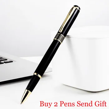 מטאל מותג רולר עט כדורי המשרד אנשי עסקים חתימת כותב עט לקנות 2 לשלוח מתנה
