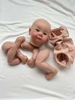 19inch כבר סיים צייר את ביבי מחדש חלקי הבובה ג ' ולייט תינוק חמוד 3D ציור עם נראים לעין ורידים בד הגוף кукла реборн