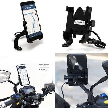 טלפון הר לעמוד אופניים מחזיק 360° Rotatable אלומיניום מתכוונן אופניים מחזיק טלפון החלקה רכיבה על אופניים GPS תושבת קליפ תמיכה